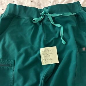 Yola Skinny Scrub Pants - Hunter Green